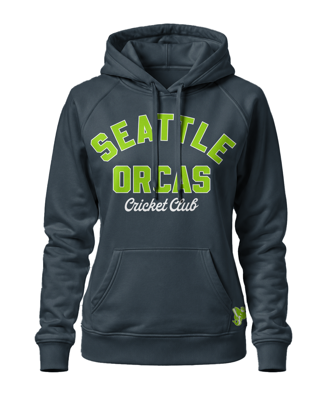 Seattle Orcas Cricket Club | Flex Fleece Pullover Hoodie | Storm Gray | (Women's)