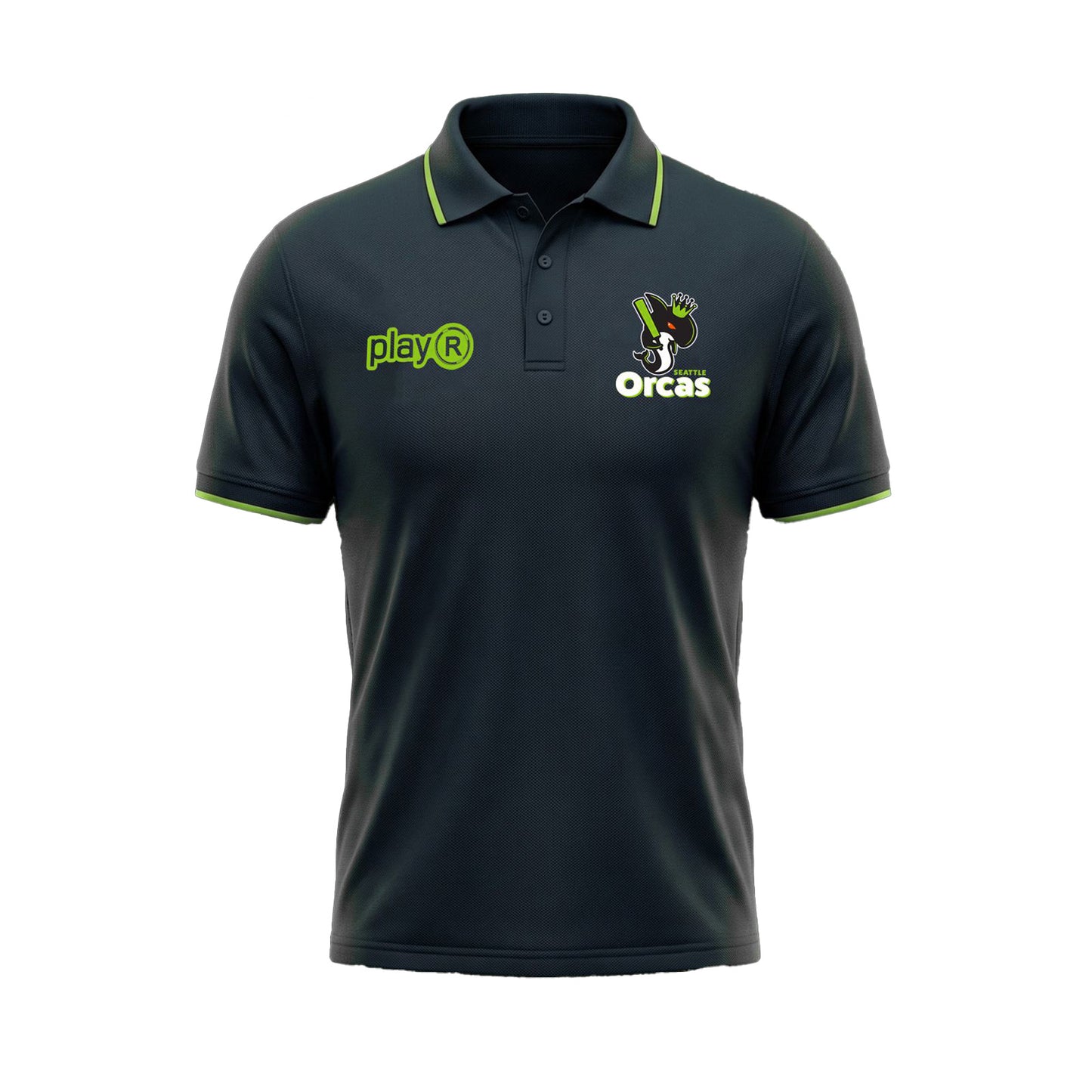2026 Orcas Supima Polo | Black | (Unisex/Adult)