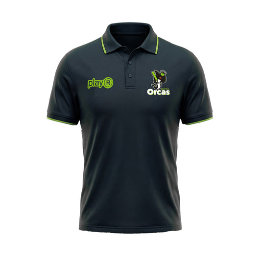 2026 Orcas Supima Polo | Black | (Unisex/Adult)