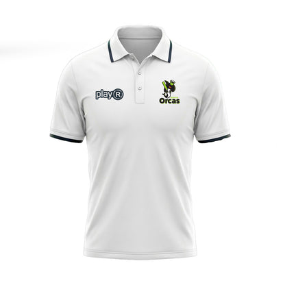 2026 Orcas Supima Polo | White | (Unisex/Adult)